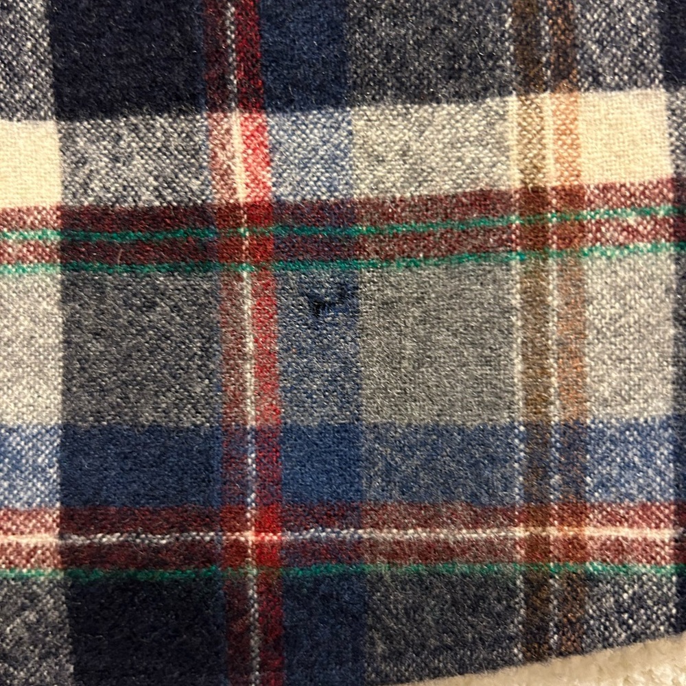 Preowned Pendleton Wool Plaid Button-Down Shirt S… - image 5